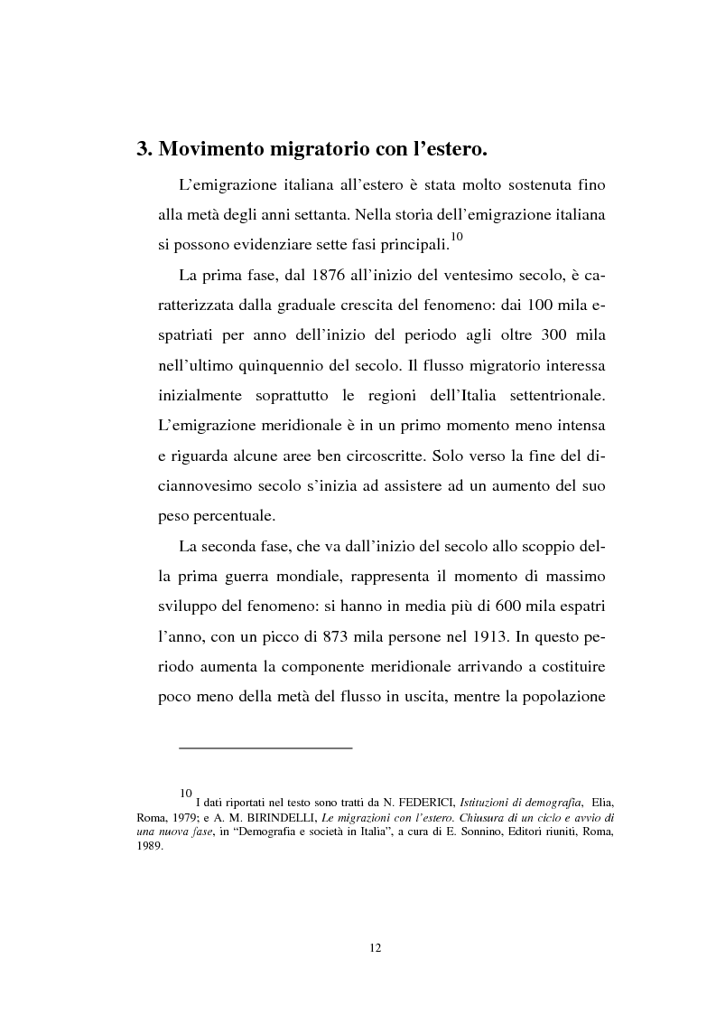 Anteprima della tesi: Gli immigrati e il mercato del lavoro in Italia, Pagina 8