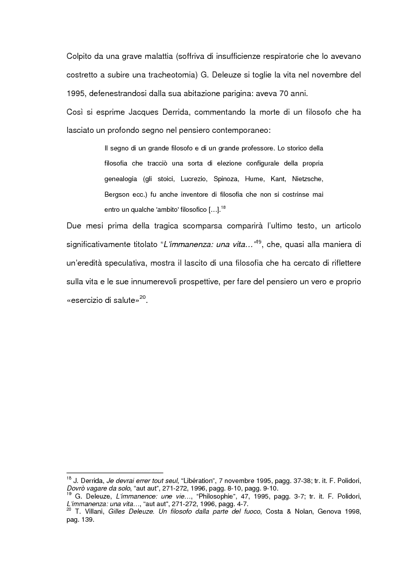 Anteprima della tesi: Gilles Deleuze e l'eterno ritorno di F. Nietzsche, Pagina 10