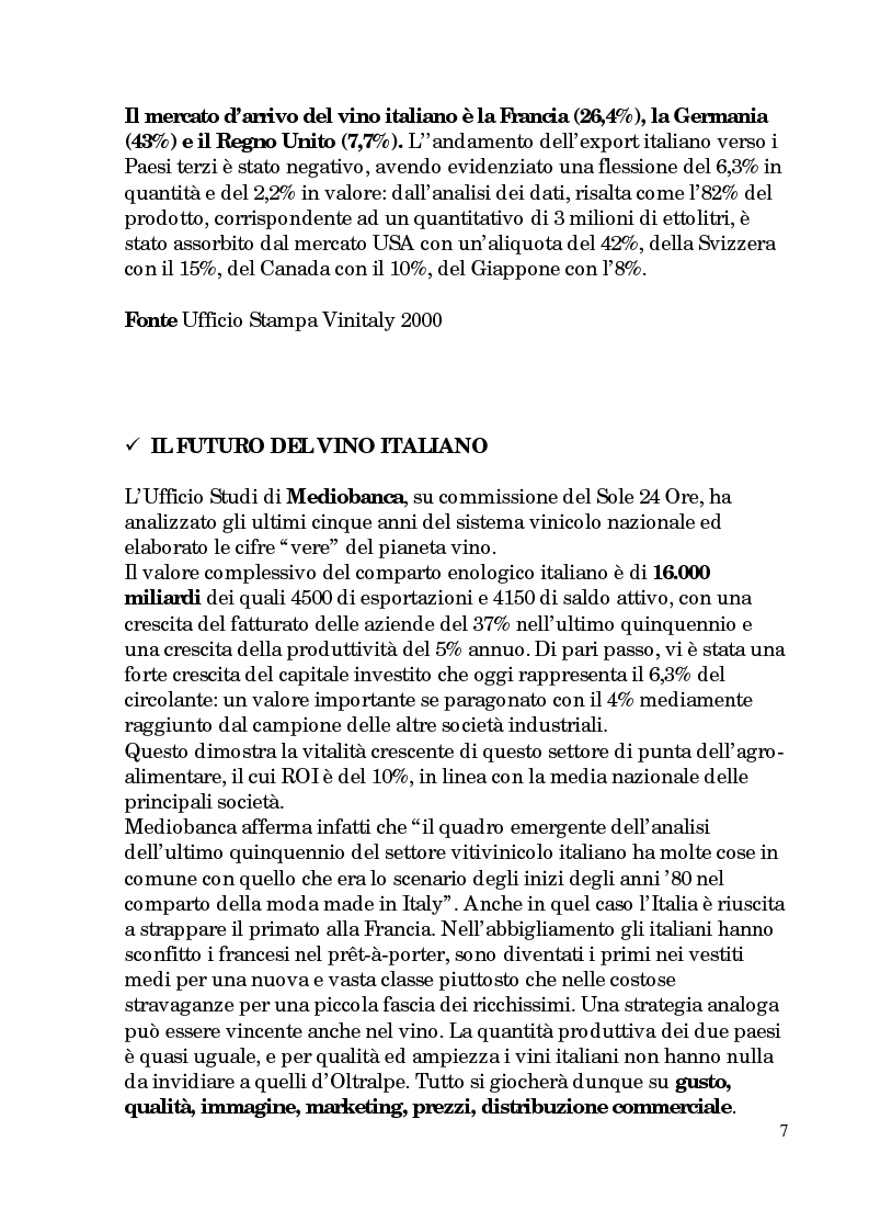 Anteprima della tesi: Progetto di promozione e valorizzazione del vino siciliano, Pagina 7