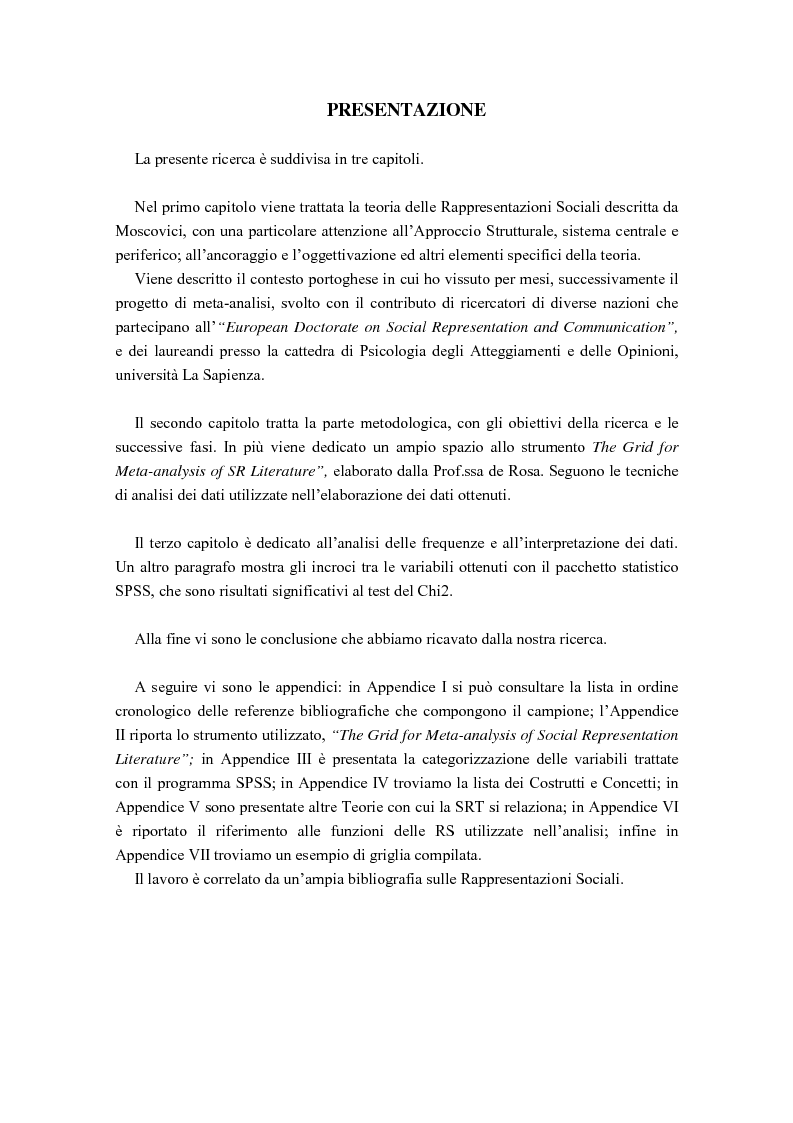 Anteprima della tesi: La diffusione delle rappresentazioni sociali in lingua portoghese, Pagina 2
