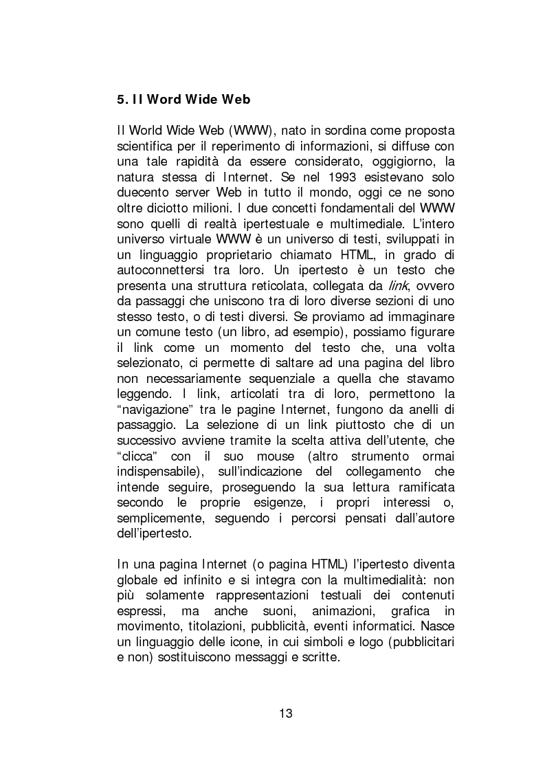 Anteprima della tesi: Profili di diritto costituzionale nell’evoluzione delle reti telematiche, Pagina 12