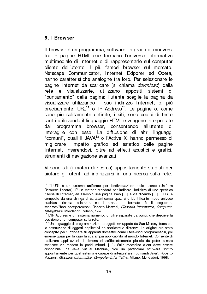 Anteprima della tesi: Profili di diritto costituzionale nell’evoluzione delle reti telematiche, Pagina 14