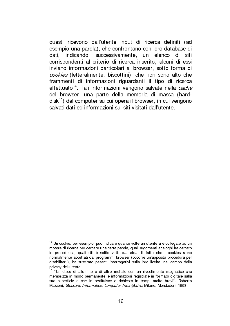 Anteprima della tesi: Profili di diritto costituzionale nell’evoluzione delle reti telematiche, Pagina 15