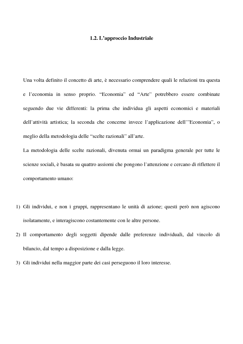 Anteprima della tesi: Visual arts. Dall'idea ai finanziamenti pubblici, Pagina 5