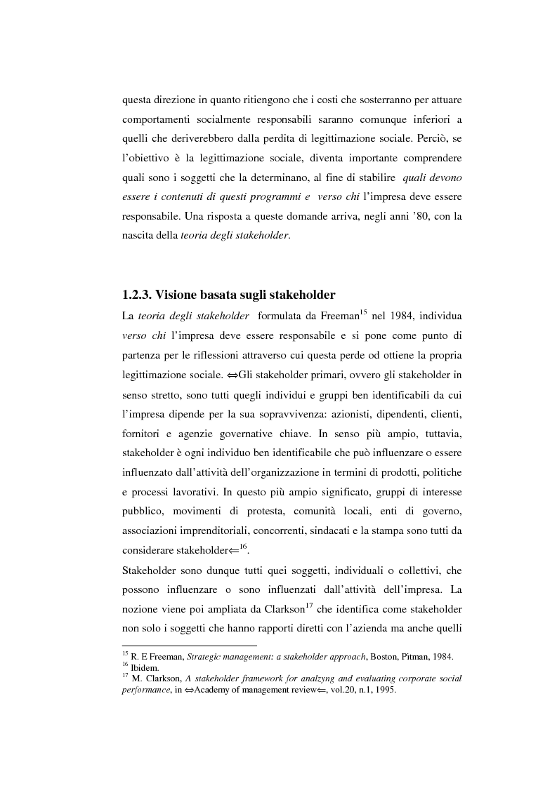 Anteprima della tesi: Il bilancio sociale come strumento di comunicazione per l'impresa: limiti e opportunità, Pagina 11