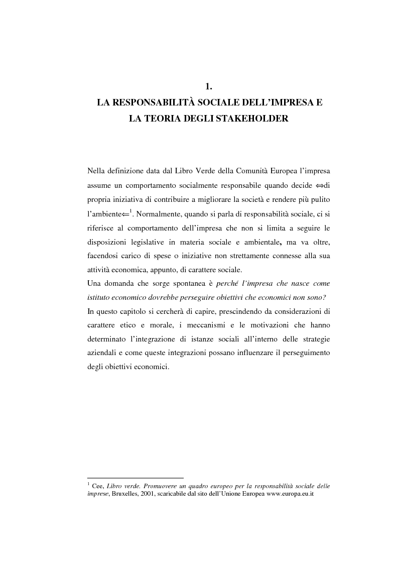 Anteprima della tesi: Il bilancio sociale come strumento di comunicazione per l'impresa: limiti e opportunità, Pagina 3