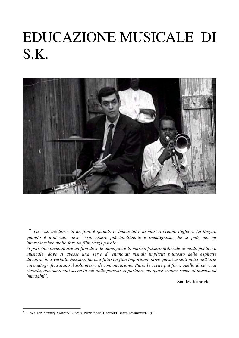 Anteprima della tesi: Odissea musicale: la colonna sonora di ''2001: A Space Odyssey”, Pagina 6