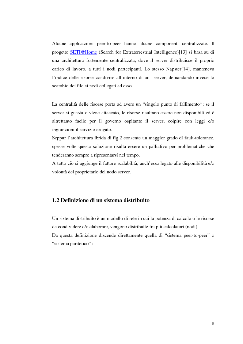 Anteprima della tesi: Qualità di servizio per reti peer-to-peer, Pagina 4