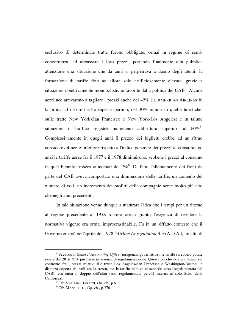 Anteprima della tesi: Evoluzione del trasporto aereo e accordi tra aerolinee: dalla deregolamentazione al dopo 11 settembre, Pagina 12