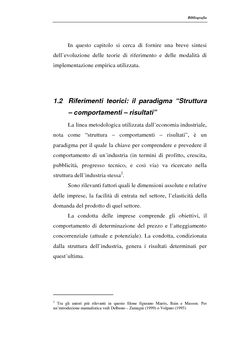 Anteprima della tesi: Modelli di persistenza dei profitti, Pagina 5