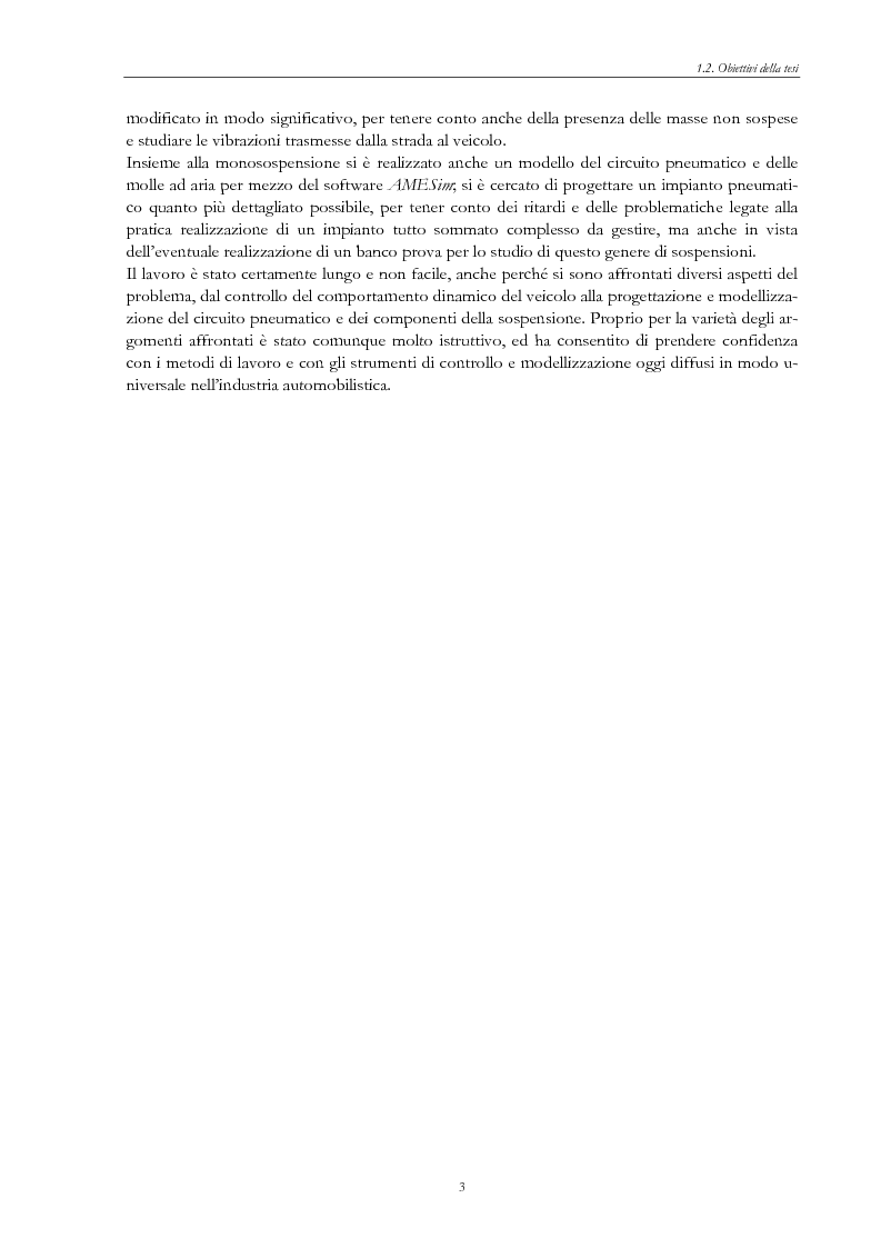 Anteprima della tesi: Sistemi di sospensione attiva con molle ad aria per autoveicoli, Pagina 3