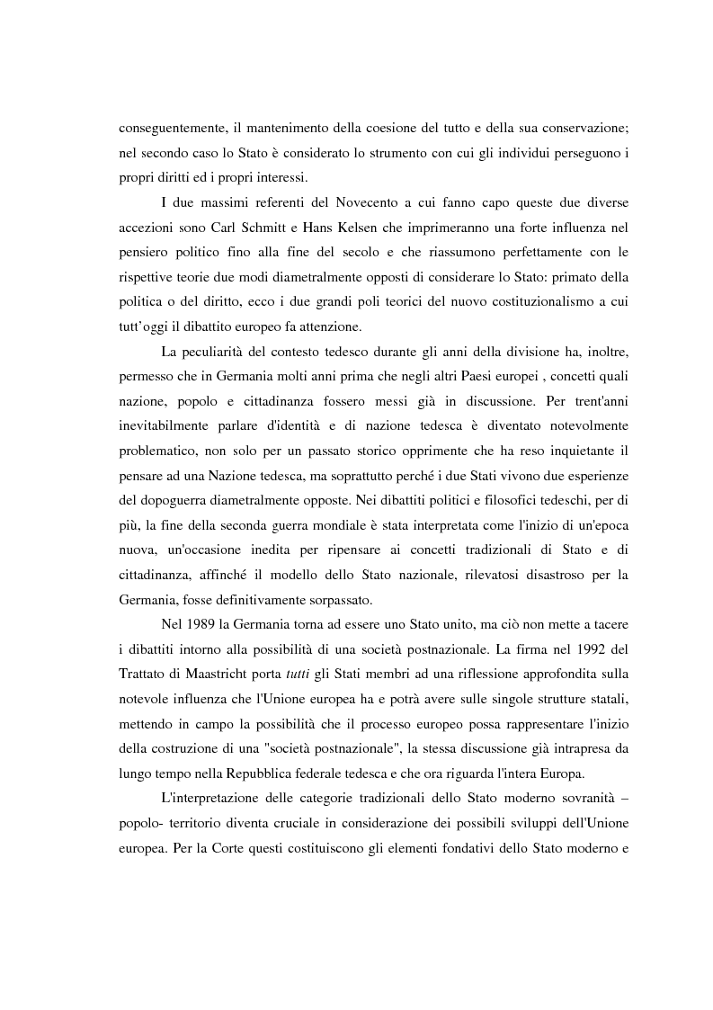 Anteprima della tesi: Maastricht: la legittimità della costruzione europea nel dibattito tedesco, Pagina 4