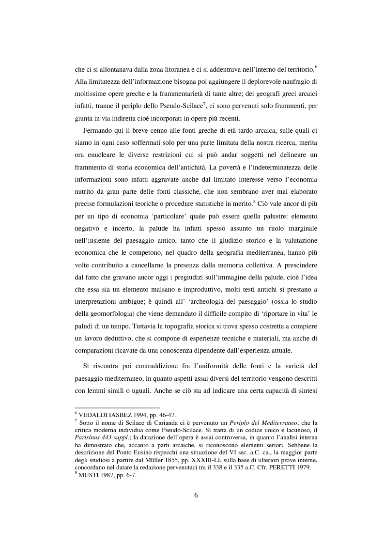 Anteprima della tesi: L'economia della palude e l'economia del mare nell'Alto Adriatico romano: immaginario antico e nuove prospettive esegetiche, Pagina 3