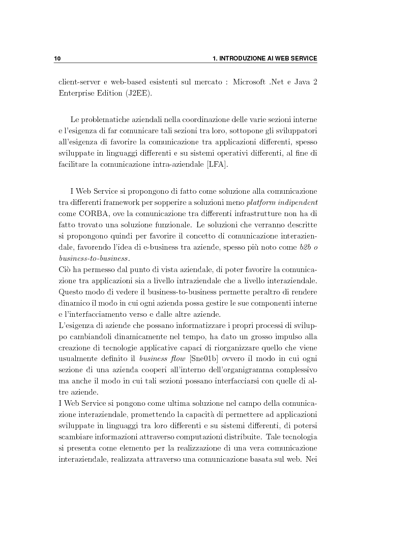 Anteprima della tesi: Progetto e orchestrazione di web services con Uml, Pagina 10