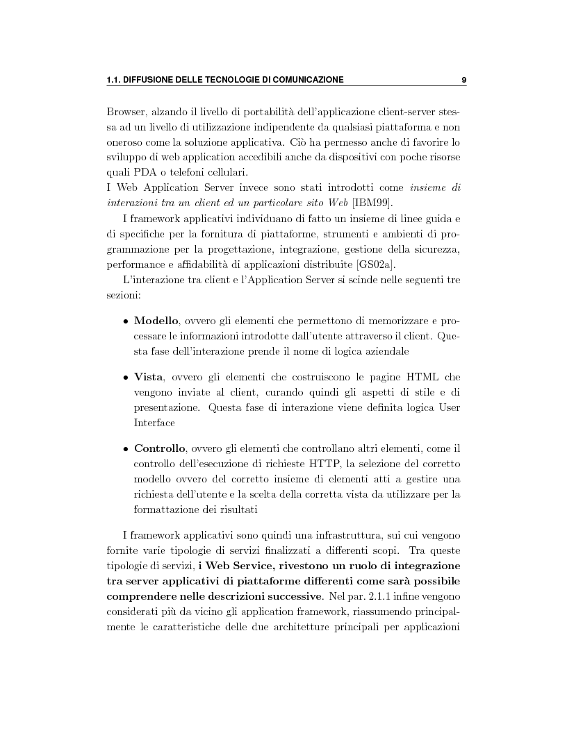 Anteprima della tesi: Progetto e orchestrazione di web services con Uml, Pagina 9