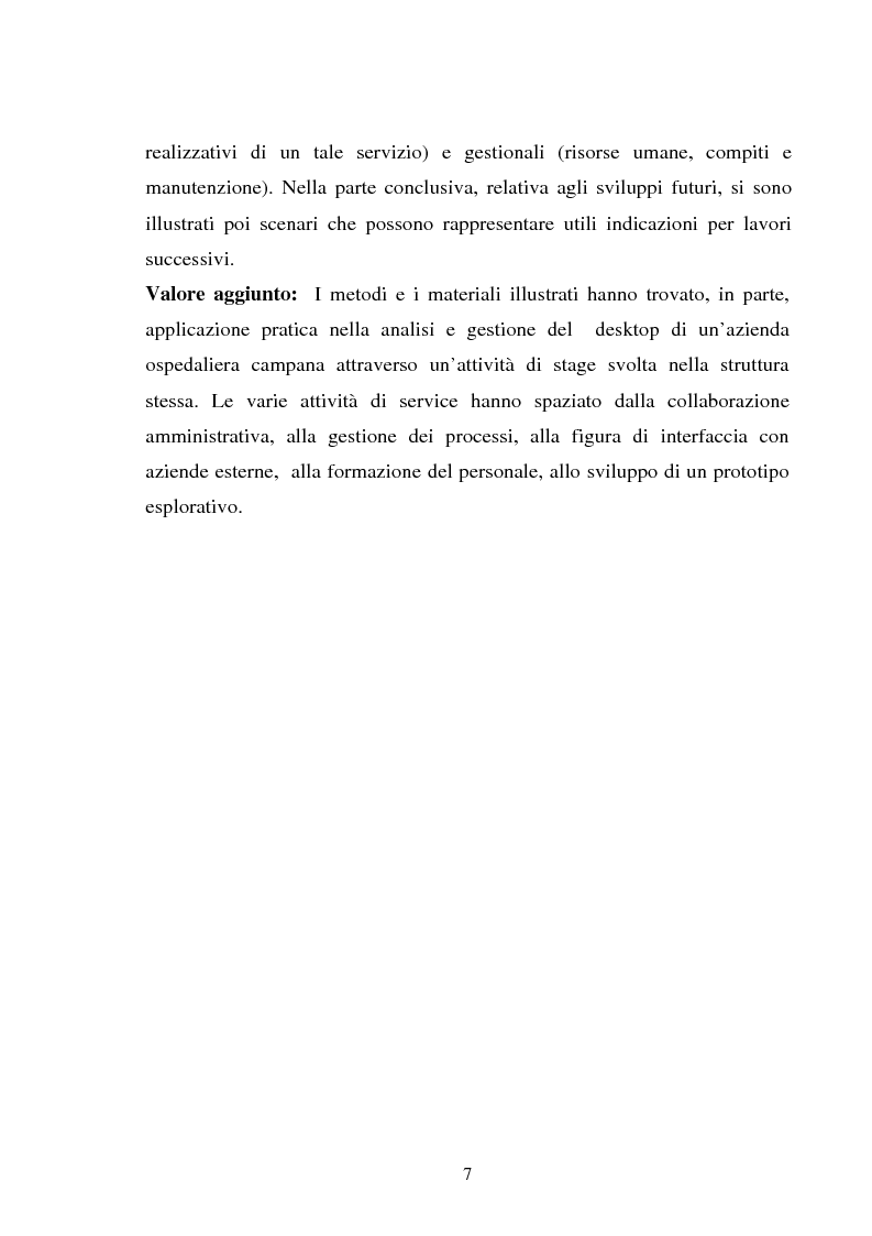 Anteprima della tesi: Gestione dell'utente e del suo desktop in un sistema informativo sanitario, il desktop management, Pagina 2