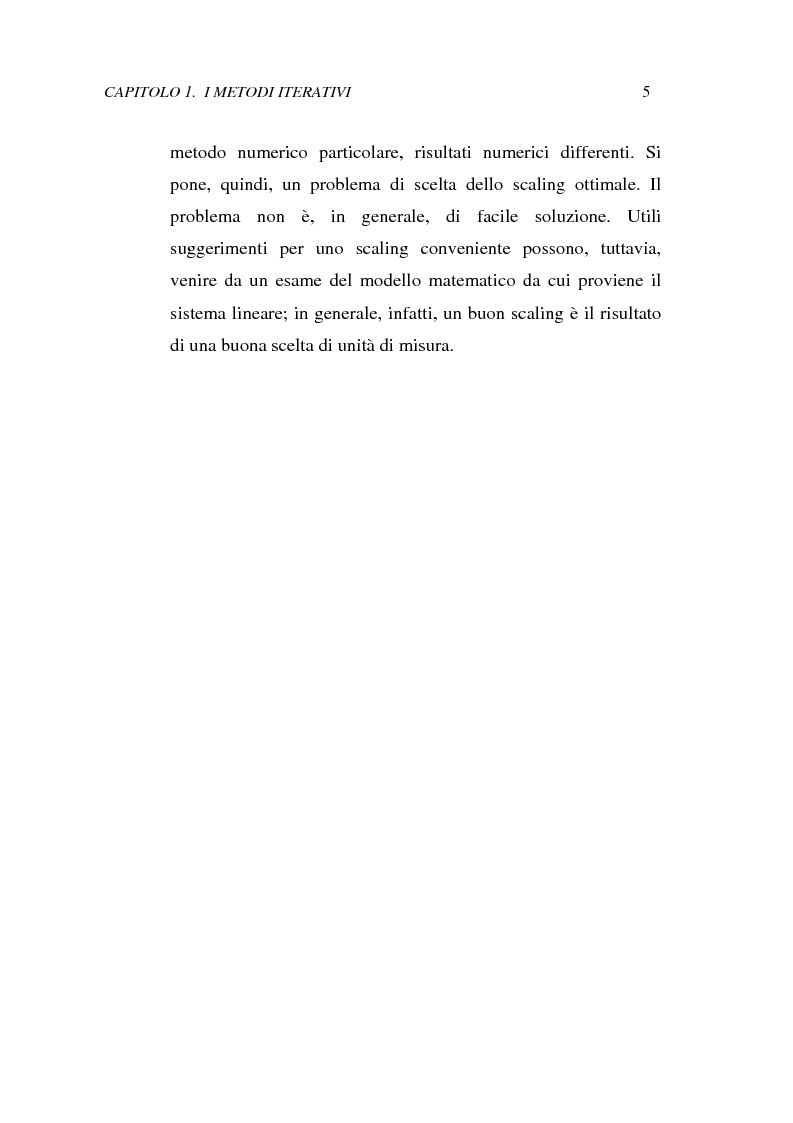 Anteprima della tesi: Metodi iterativi per la risoluzione di sistemi di equazioni lineari. Valutazione delle performance attraverso un codice Visual Basic, Pagina 8