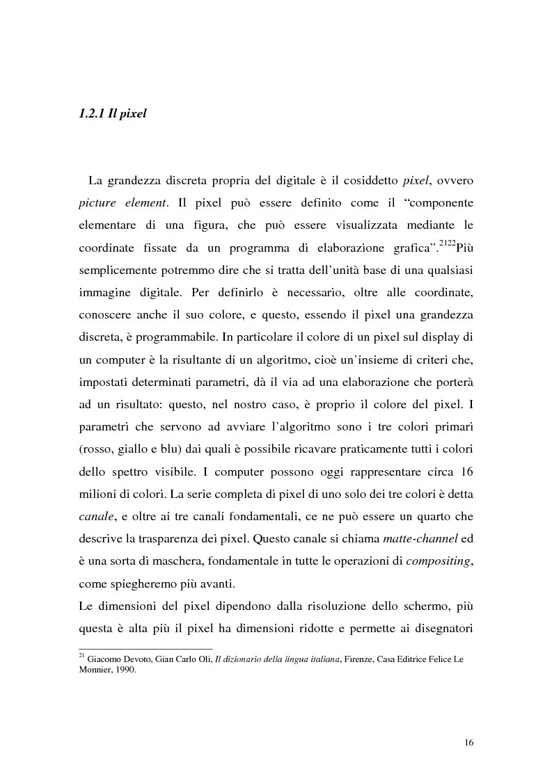 Anteprima della tesi: Influenza delle nuove tecnologie digitali sul cinema contemporaneo, Pagina 13