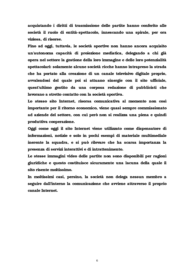 Anteprima della tesi: La comunicazione multimediale nelle società sportive, Pagina 4