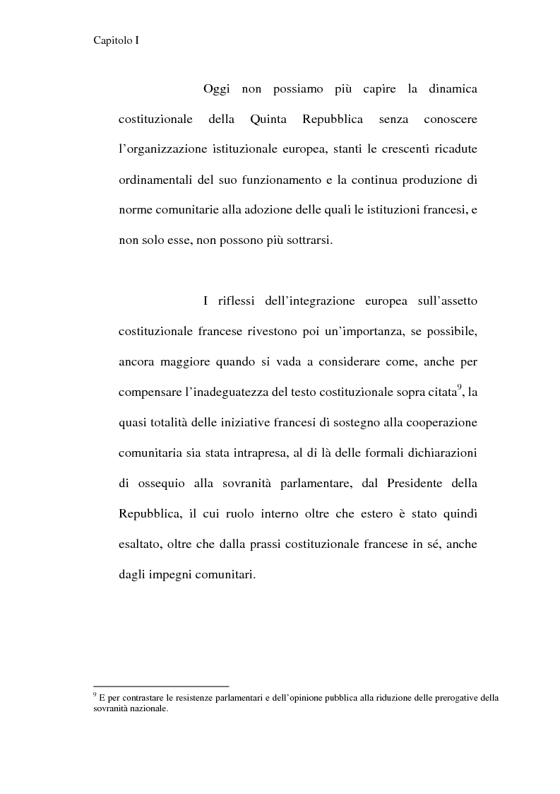 Anteprima della tesi: La Costituzione francese del 1958 e l'Unione europea, Pagina 6