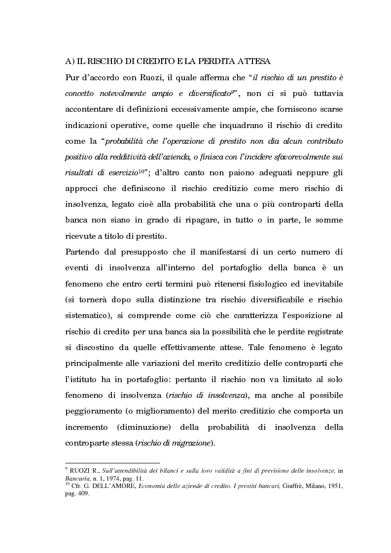 Anteprima della tesi: Profili evolutivi della valutazione e della rappresentazione dei crediti nei conti e nel bilancio delle banche. Aspetti normativi, regolamentazione di Basilea e principi contabili internazionali, Pagina 10