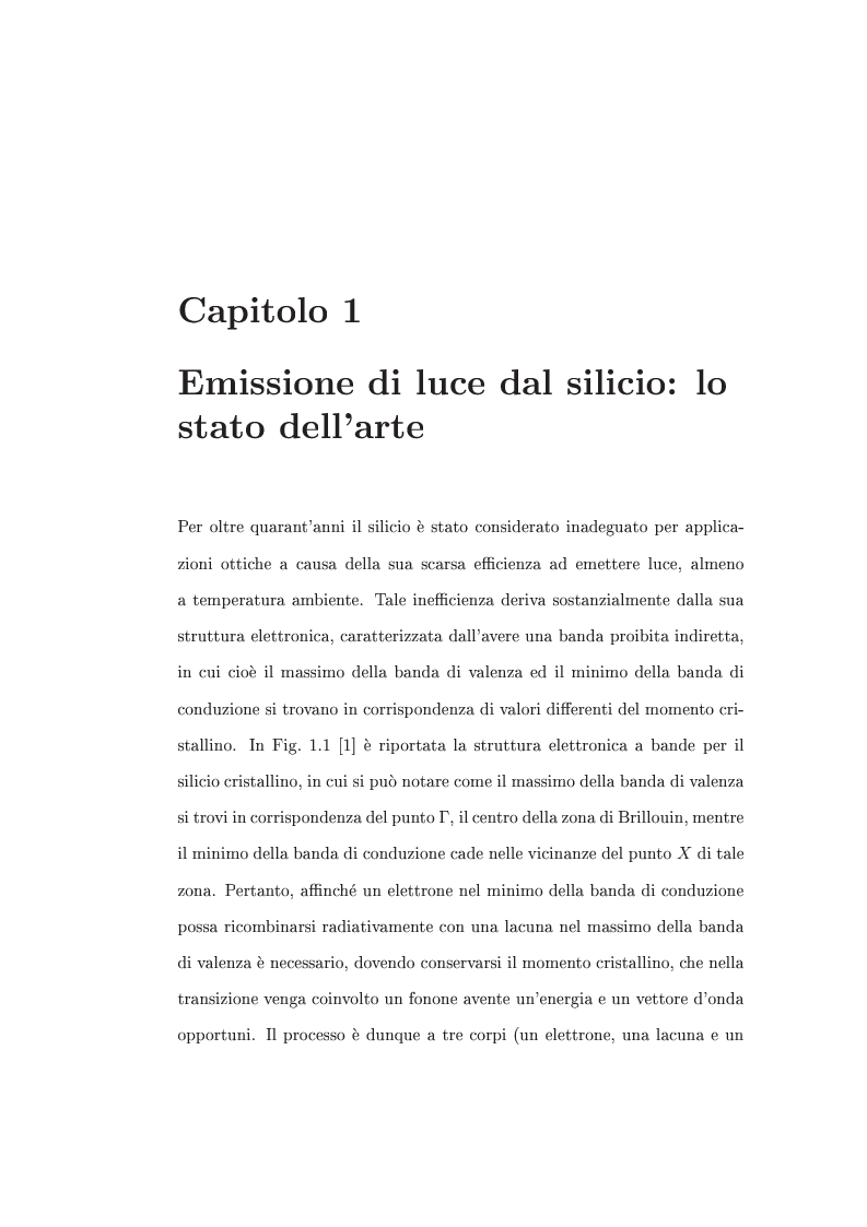 Anteprima della tesi: Interazione tra nanocristalli di silicio e ioni Er, Pagina 6