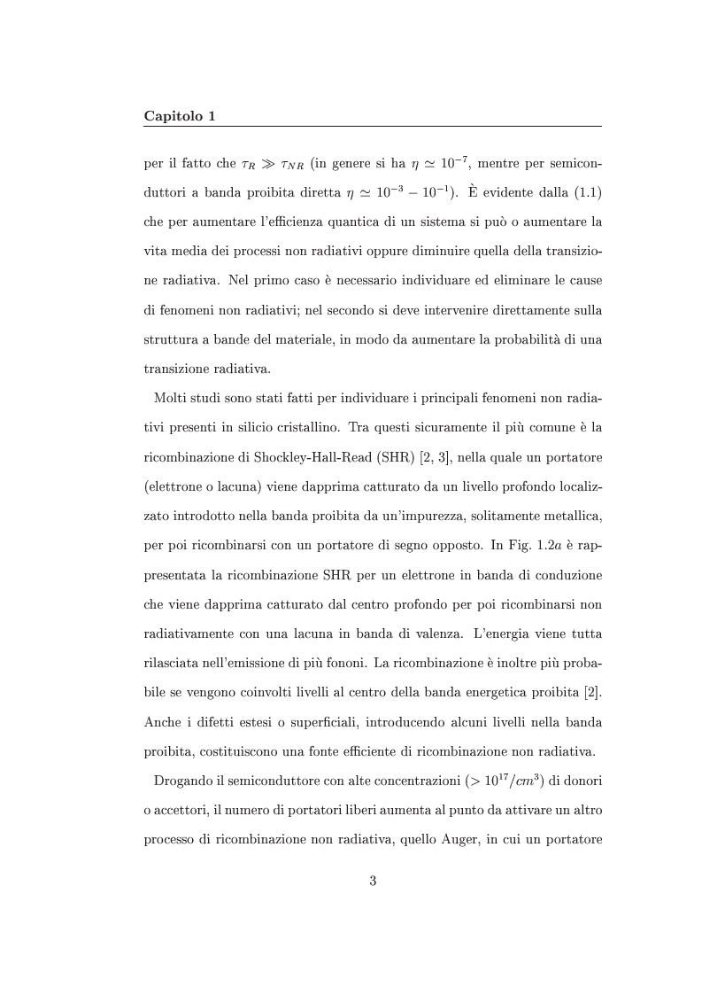 Anteprima della tesi: Interazione tra nanocristalli di silicio e ioni Er, Pagina 8