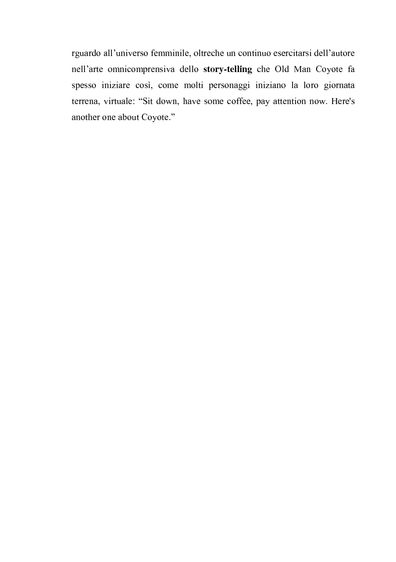 Anteprima della tesi: Thomas King, Green Grass Running Water. Traduzione e commento testuale, Pagina 11