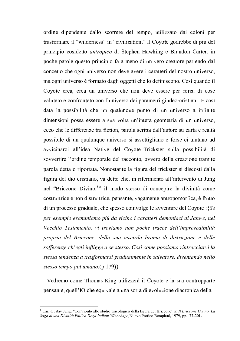 Anteprima della tesi: Thomas King, Green Grass Running Water. Traduzione e commento testuale, Pagina 9