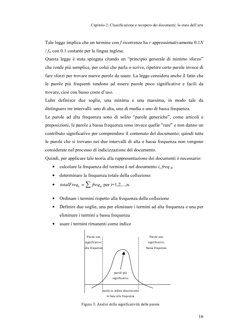 Anteprima della tesi: Sistema di classificazione e recupero dei documenti basato sul linguaggio naturale, Pagina 15