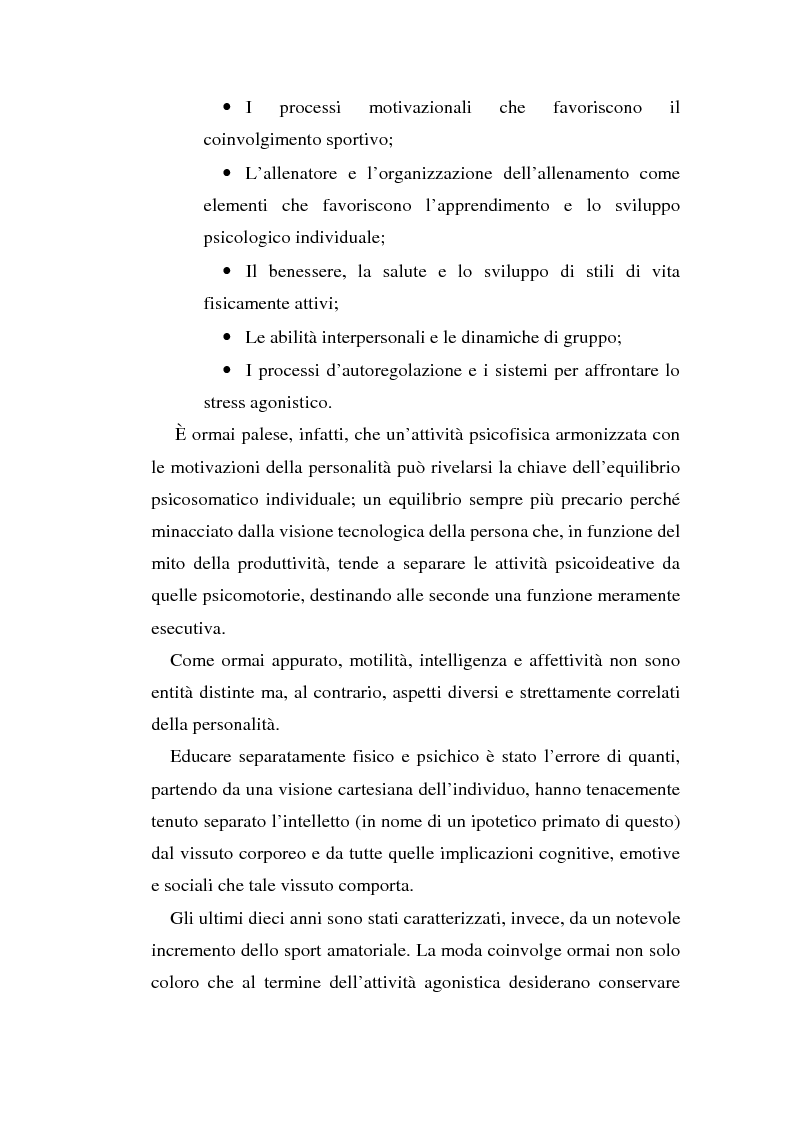 Anteprima della tesi: Relazioni sociali e immagine di sè: aspetti psicologici nella ginnastica artistica agonistica, Pagina 8