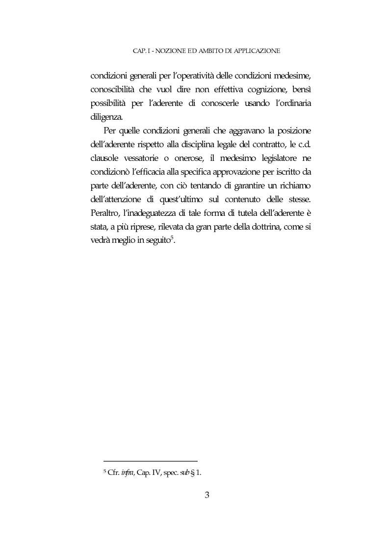 Anteprima della tesi: Clausole vessatorie ed onere di forma, Pagina 5