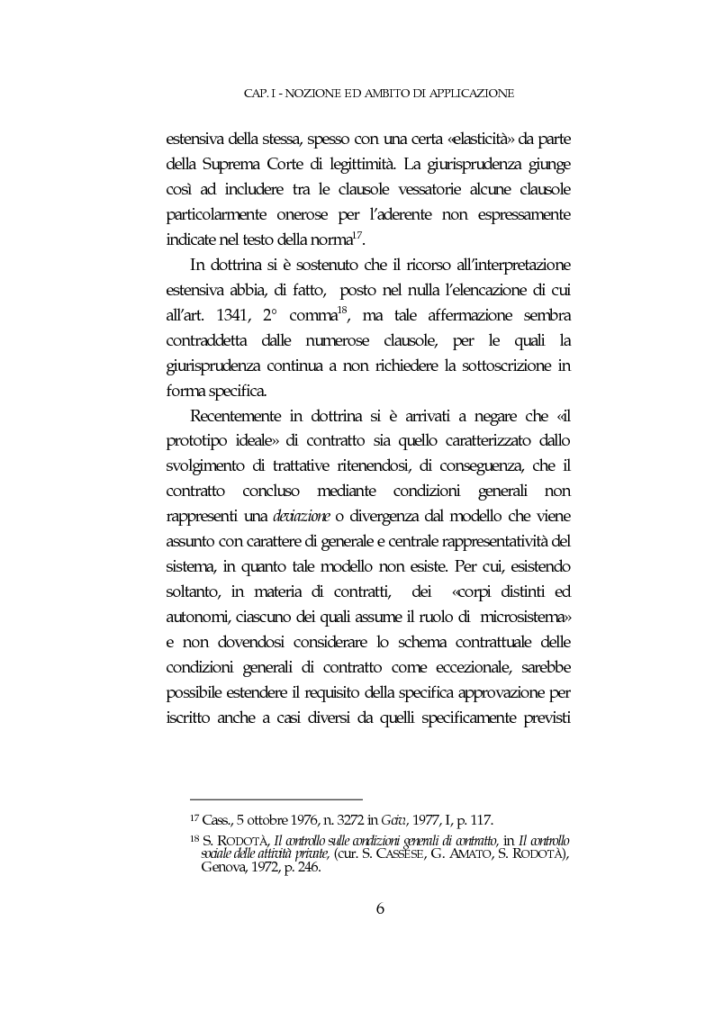 Anteprima della tesi: Clausole vessatorie ed onere di forma, Pagina 8