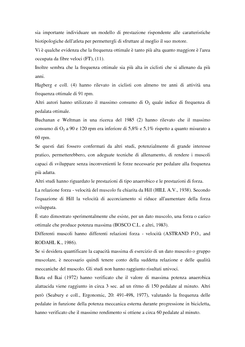 Anteprima della tesi: Valutazione della potenza ottimale su cicloergometro a freno elettromagnetico, Pagina 2