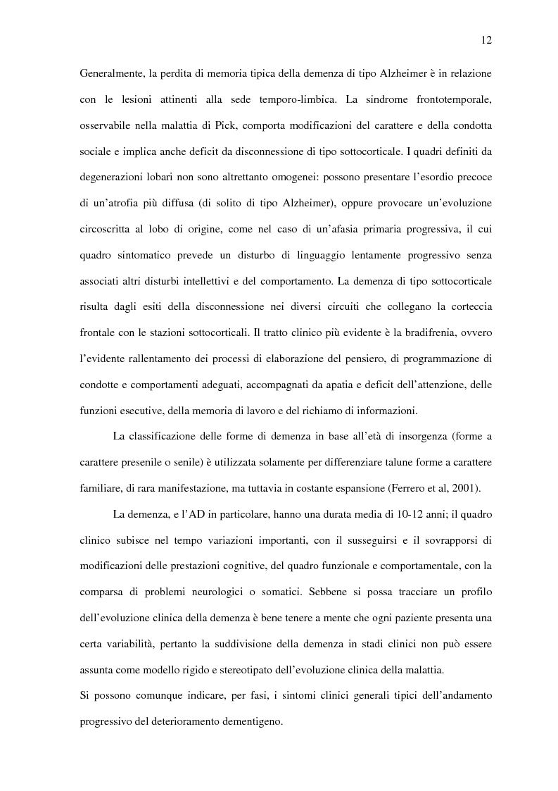 Anteprima della tesi: Deficit di aggiornamento della memoria di lavoro nel deterioramento cognitivo lieve, Pagina 10