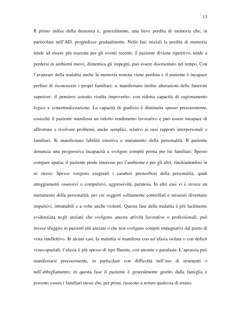 Anteprima della tesi: Deficit di aggiornamento della memoria di lavoro nel deterioramento cognitivo lieve, Pagina 11