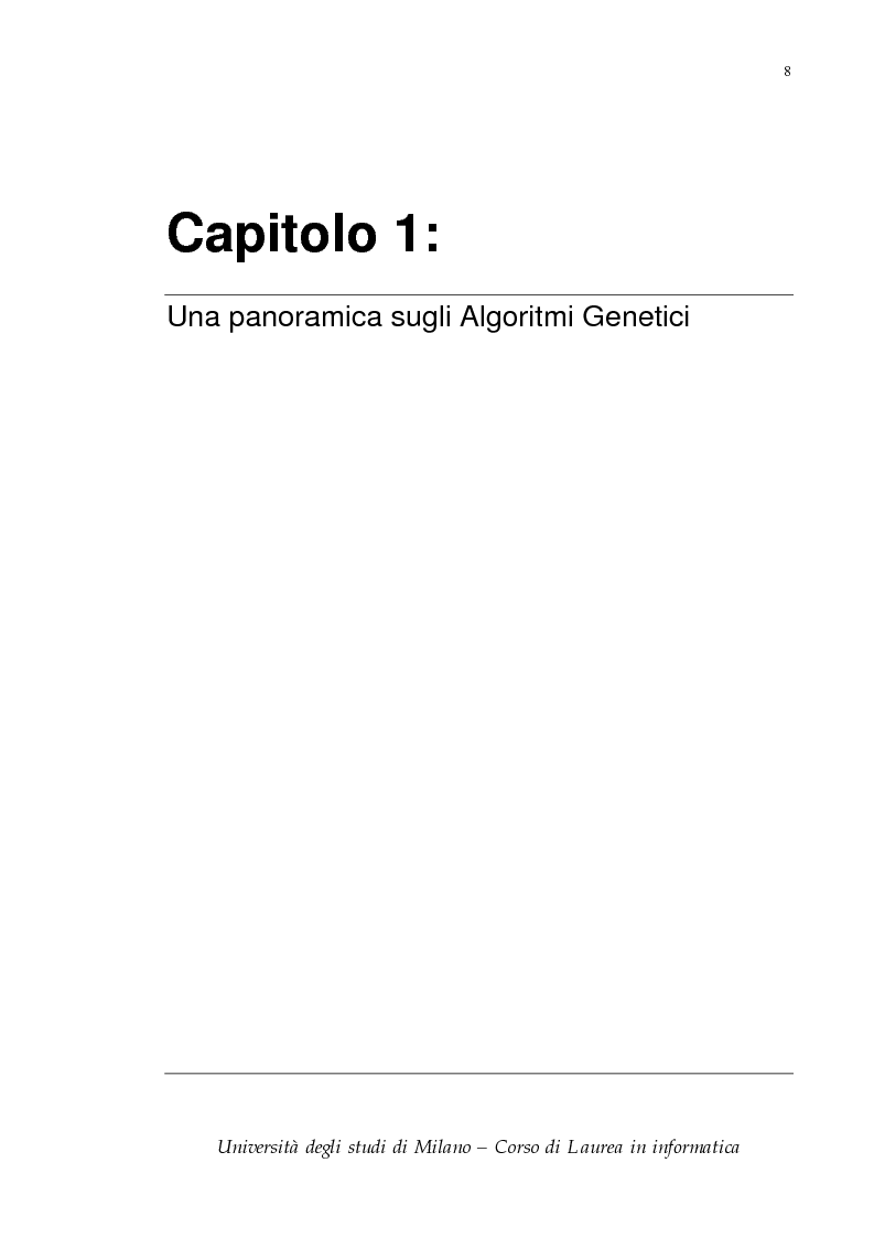 Anteprima della tesi: Proposizione e simulazione di un modello genetico nel caso di popolazione finita, Pagina 3