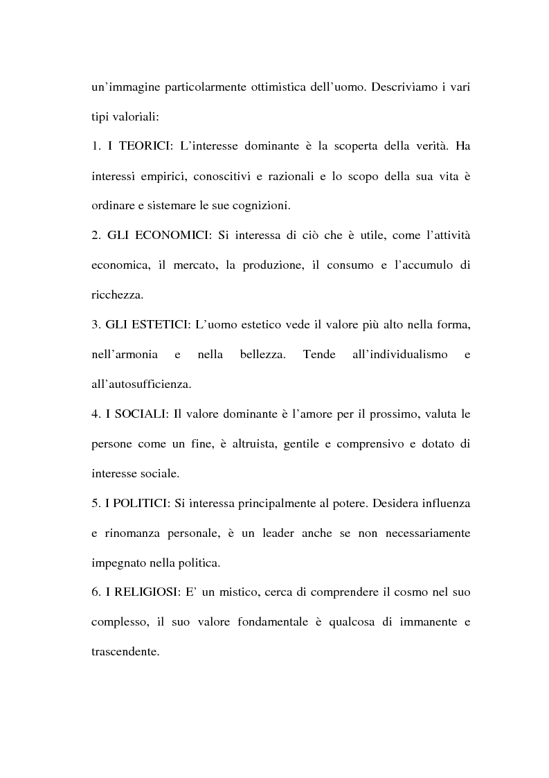 Anteprima della tesi: I valori e il processo decisionale nelle organizzazioni, Pagina 15
