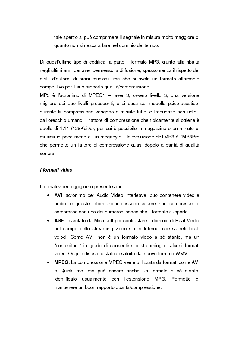 Anteprima della tesi: Comunicazione e gestione dei flussi audiovisivi digitali, Pagina 9