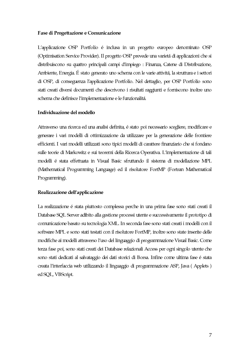 Anteprima della tesi: Sistema di gestione del portafoglio basato su architettura Application Service Provider, Pagina 2
