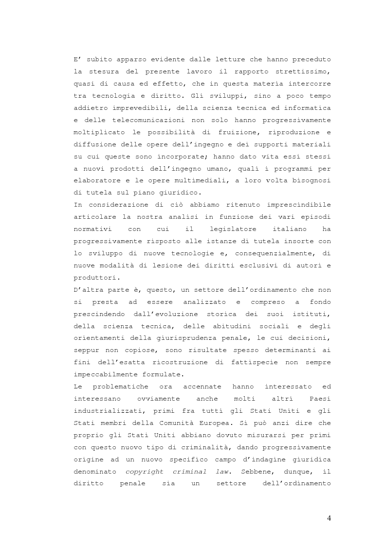 Anteprima della tesi: Responsabilità penale in materia di violazione del diritto d'autore, Pagina 3