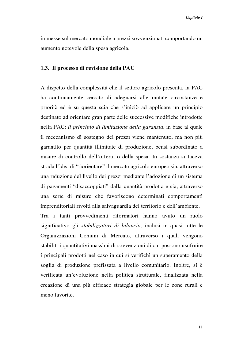 Anteprima della tesi: Profili di gestione finanziaria delle imprese agricole, Pagina 11