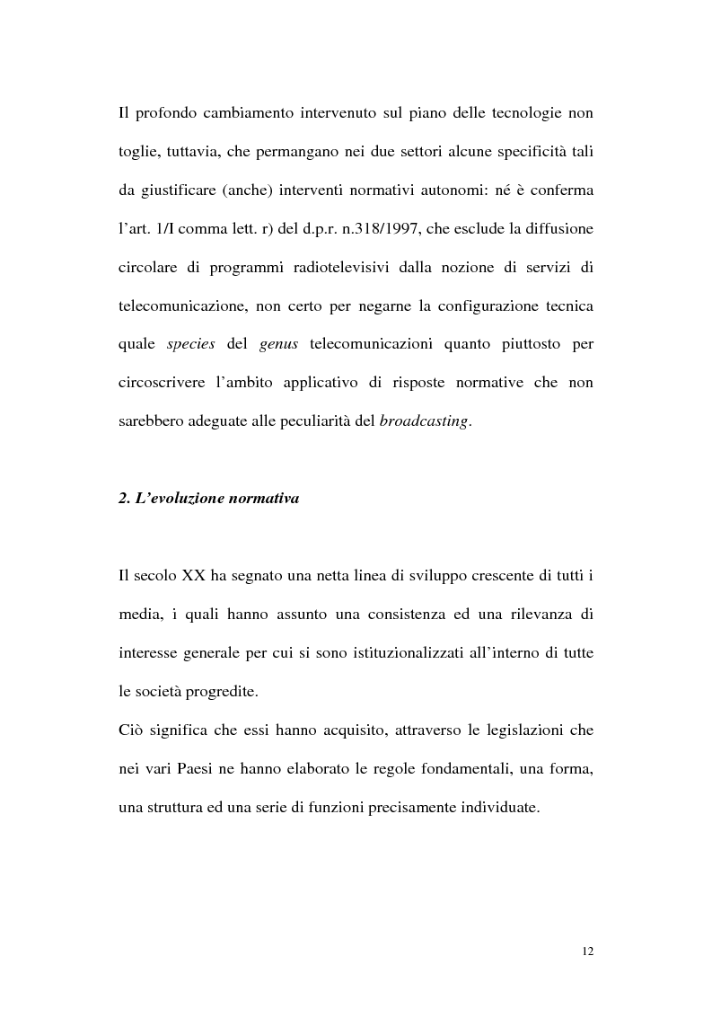 Anteprima della tesi: Il diritto alla comunicazione nel nuovo panorama tecnologico della convergenza multimediale, Pagina 11