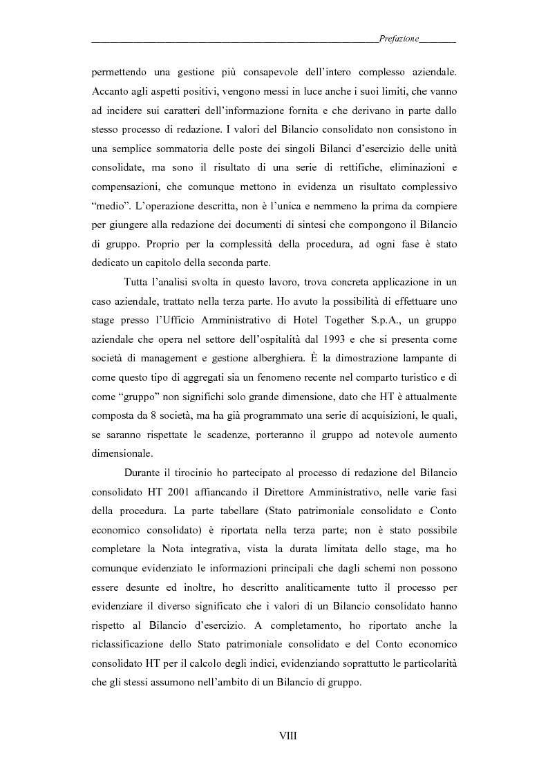Anteprima della tesi: I gruppi: una realtà emergente ed il bilancio consolidato come sistema informativo. Il caso Hotel Together, Pagina 3
