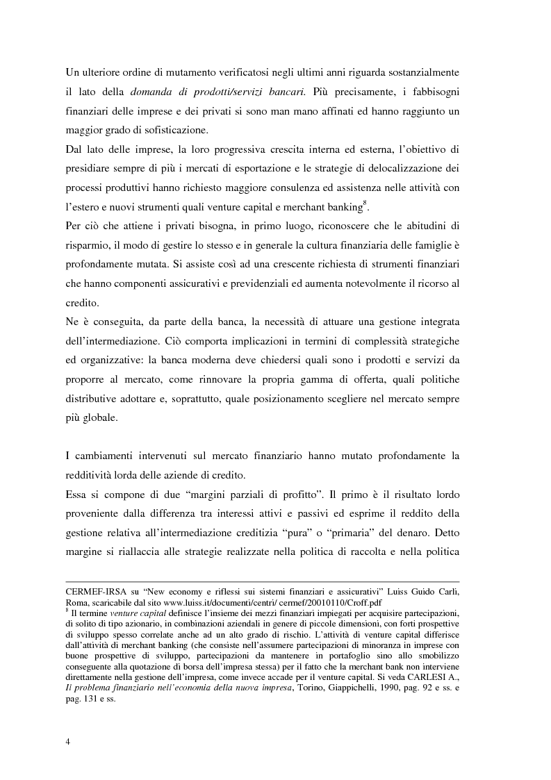 Anteprima della tesi: Segmenti di mercato e fidelizzazione della clientela bancaria. Il caso Gruppo Monte dei Paschi di Siena, Pagina 8