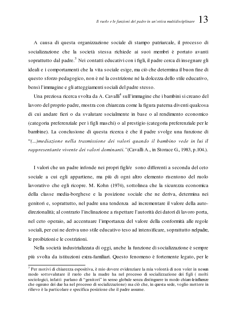 Anteprima della tesi: Assenza delle figura paterna e valutazione di sè in età evolutiva, Pagina 9