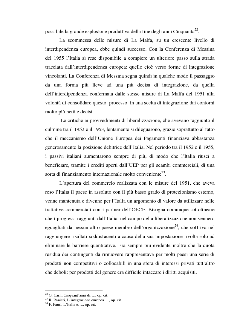 Anteprima della tesi: Alle origini del miracolo economico italiano? L'Italia e l'unione doganale della Comunità Economica Europea 1958-1968, Pagina 14