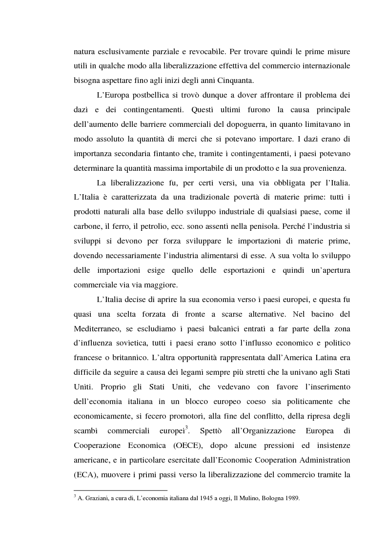 Anteprima della tesi: Alle origini del miracolo economico italiano? L'Italia e l'unione doganale della Comunità Economica Europea 1958-1968, Pagina 6