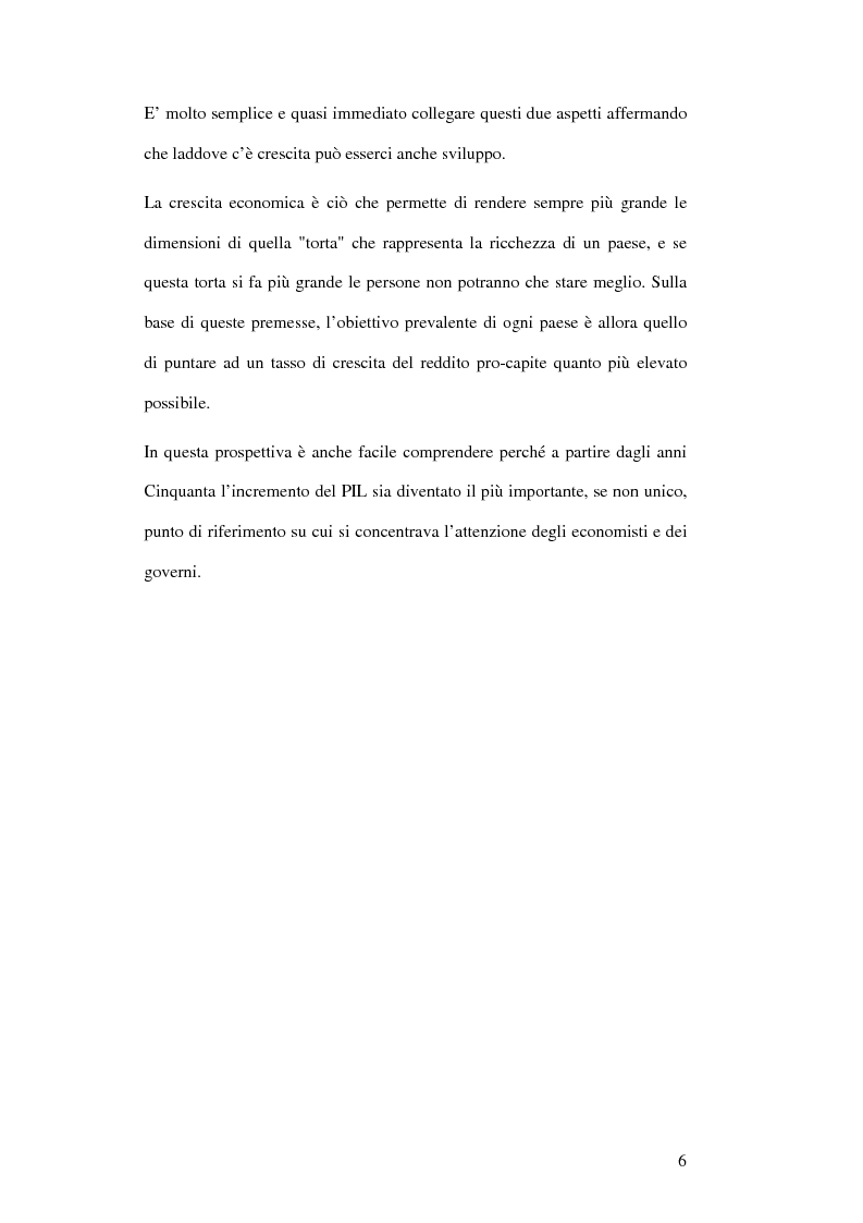 Anteprima della tesi: La crescita economica come sviluppo fra benessere e spesa pubblica, Pagina 4