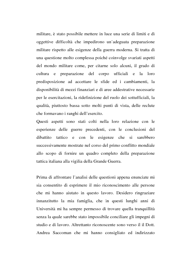 Anteprima della tesi: L’esperienza inutile. L’esempio dei conflitti anglo-boero e russo-giapponese e l’impreparazione italiana alla guerra di trincea (1900-1914), Pagina 6
